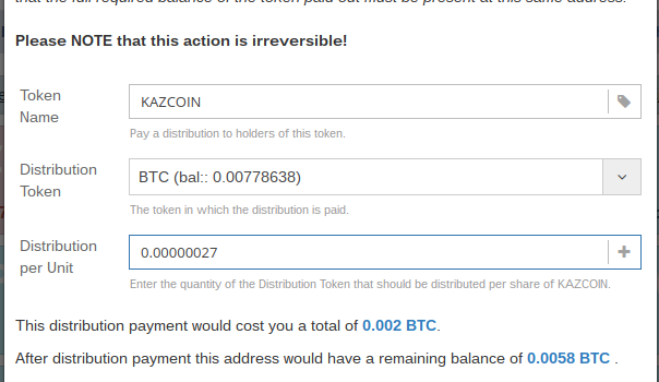 【2016/12月配当】KAZCOINホルダーへブログ収益の1%配当しました